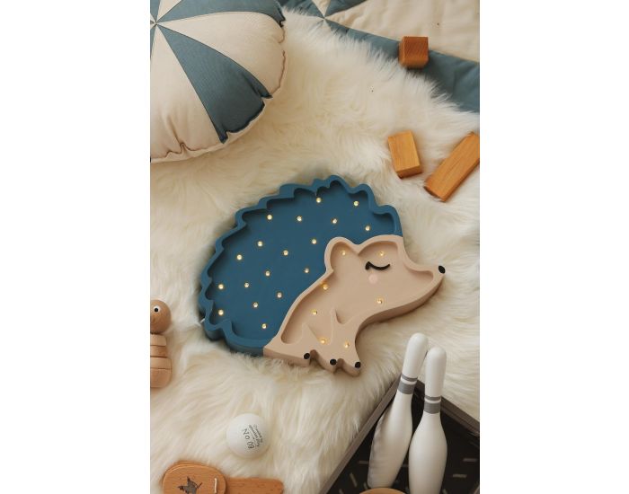 LITTLE LIGHTS Lampe Veilleuse H�risson Bleu - D�s 3 ans (2)