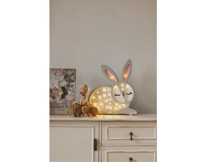 LITTLE LIGHTS Lampe Veilleuse Lapin Gris Clair - D�s 3 ans (1)