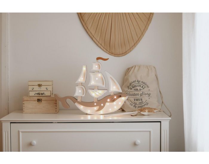 LITTLE LIGHTS Lampe Veilleuse Navire Brun - D�s 3 ans (1)