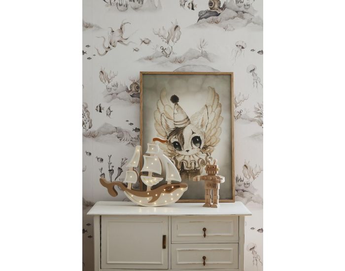 LITTLE LIGHTS Lampe Veilleuse Navire Brun - D�s 3 ans (2)