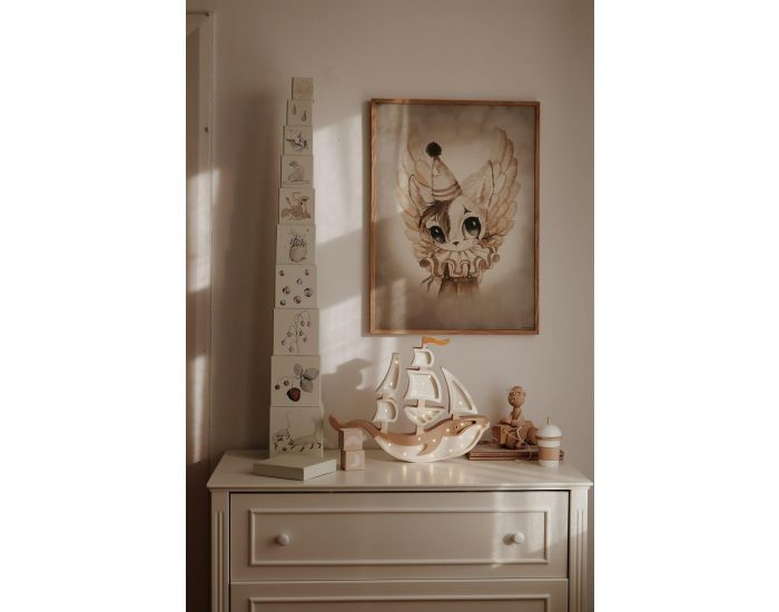 LITTLE LIGHTS Lampe Veilleuse Navire Brun - D�s 3 ans (3)