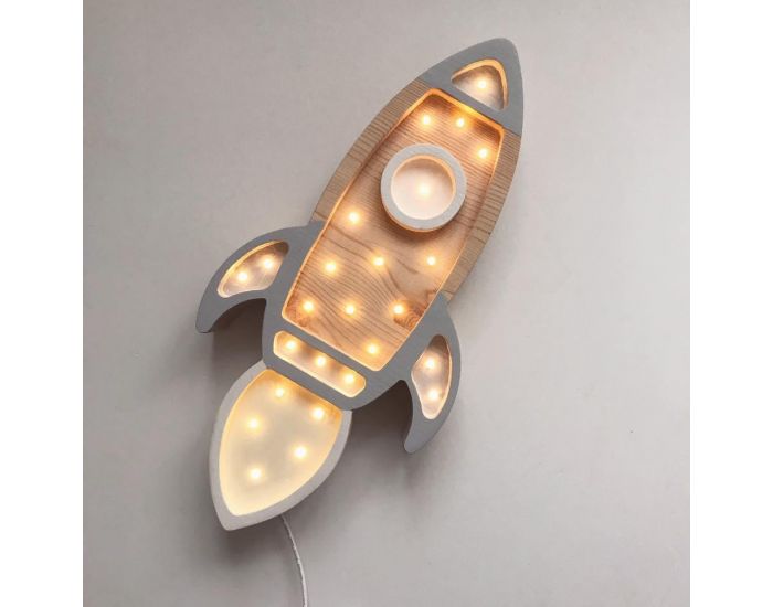 LITTLE LIGHTS Lampe Veilleuse Fus�e - Gris Clair - D�s 3 ans (2)