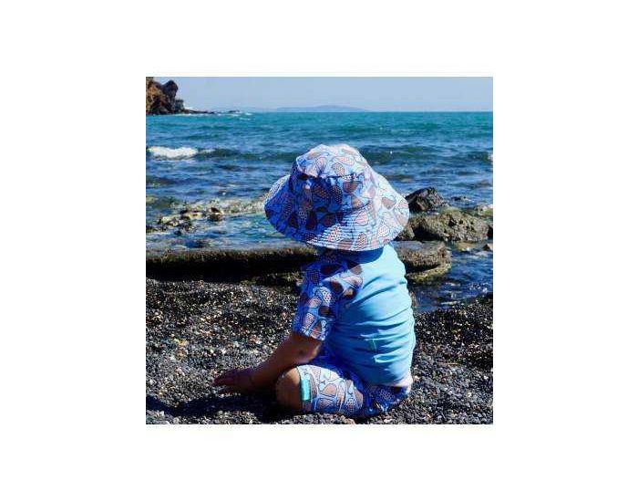 LES PETITS PROTGS Chapeau Anti UV Bb  Balinou Bleu (1)