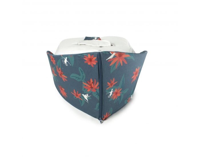 NATURNA Coussin de Maternit� Multifonctions Coton Bio - Transat Feuille 4 en 1 - Colibri G Ecru (2)