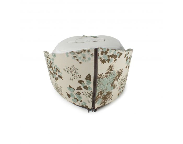 NATURNA Coussin de Maternit� Multifonctions Coton Bio - Transat Feuille 4 en 1 - Canop�e Ecru Cacao (2)