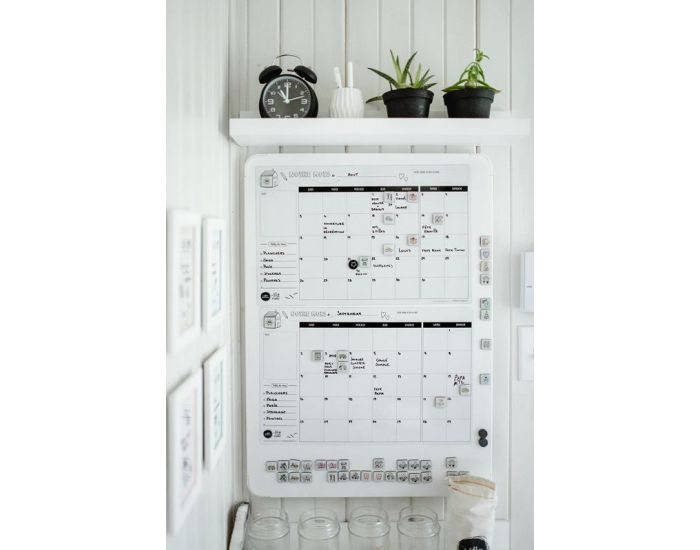 BELLES COMBINES Planificateur Magn�tique Familial Mensuel - D�s 3 ans (1)