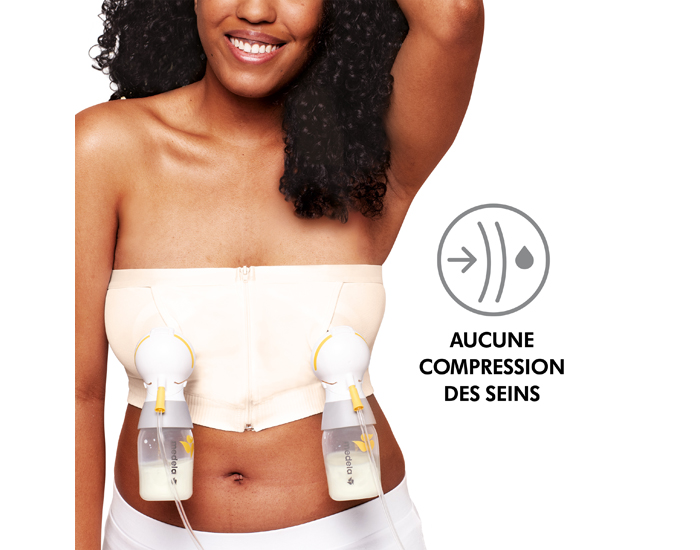 MEDELA Bustier Mains Libres pour Tire-Lait - Chair L (2)