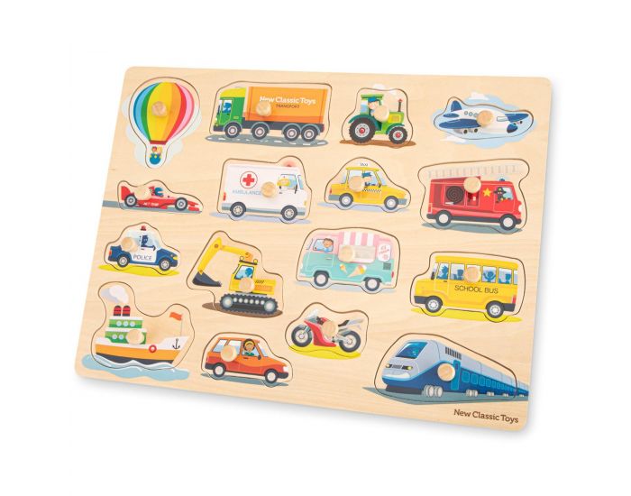 NEW CLASSIC TOYS Grand Puzzle V�hicules 16 pcs - D�s 2 ans (2)