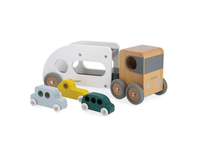 JANOD Camion Porte-Auto avec 3 V�hicules - D�s 2 ans (3)