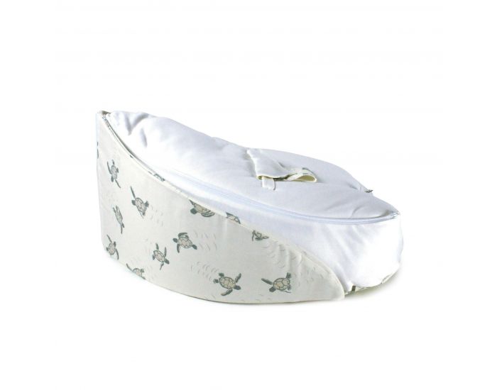 NATURNA Coussin de Maternit� Multifonctions Coton Bio - Transat Feuille 4 en 1 - Tortues Ecru (1)