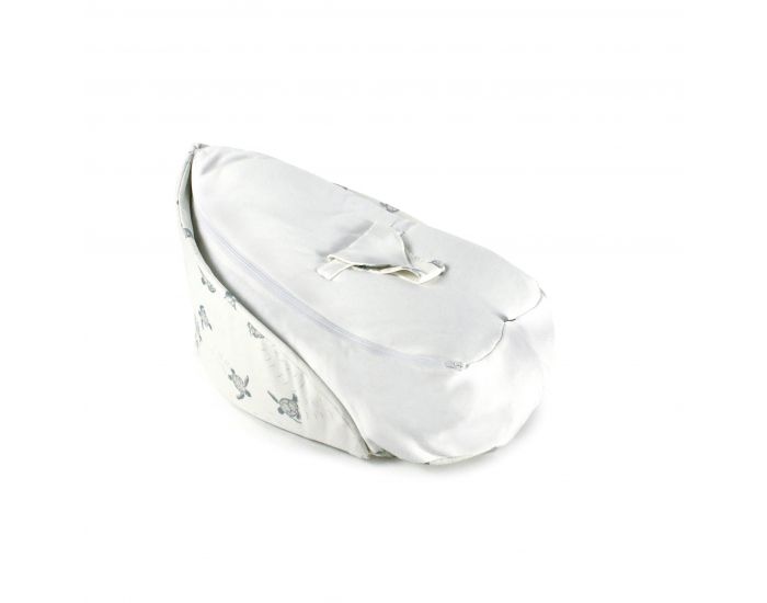 NATURNA Coussin de Maternit� Multifonctions Coton Bio - Transat Feuille 4 en 1 - Tortues Ecru (4)