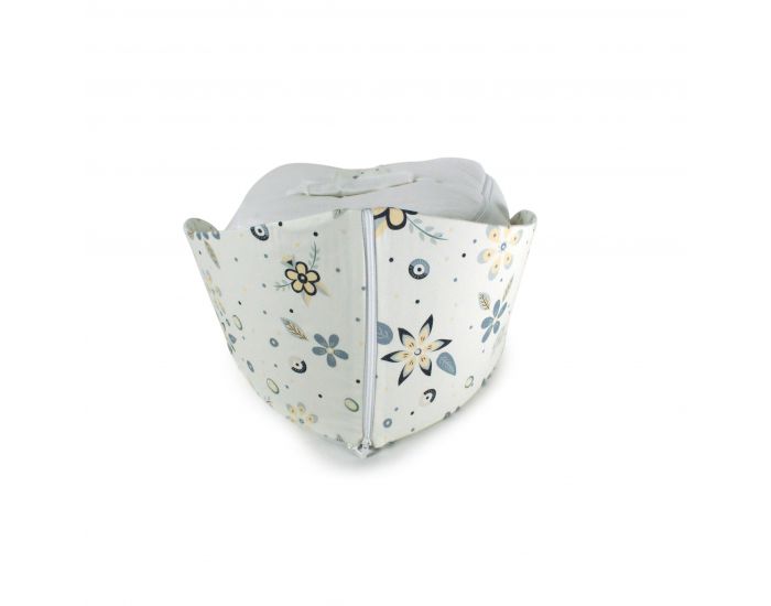 NATURNA Coussin de Maternit� Multifonctions Bio - Transat feuille 4 en 1 - Fleur du Guatemala Ecru (2)