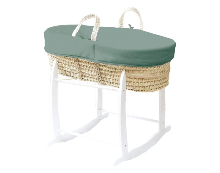 PREMIERS MOMENTS Couffin en feuilles de Palmier et Coton Bio - For�t (6)