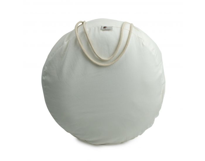 NATURNA Coussin de Maternit� et d'Allaitement Zen - Rembourrage Granul�s de Li�ge - Bleu Motif (3)