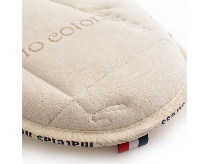 MATELAS NO STRESS Matelas Couffin Laine et Coton Bio - 6 cm (2)