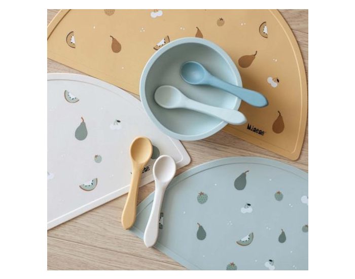 MINENE Set de table en silicone alimentaire - Fruits - D�s 6 mois (1)