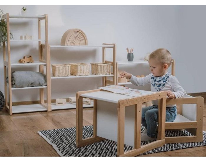 MONTI FAMILY Table Multifonctionnelle et Chaise Montessori - Ds 18 mois (2)