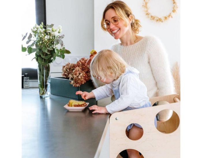 MONTI FAMILY La Tour d'Observation Montessori Multi-Usages - 1 Place (1)