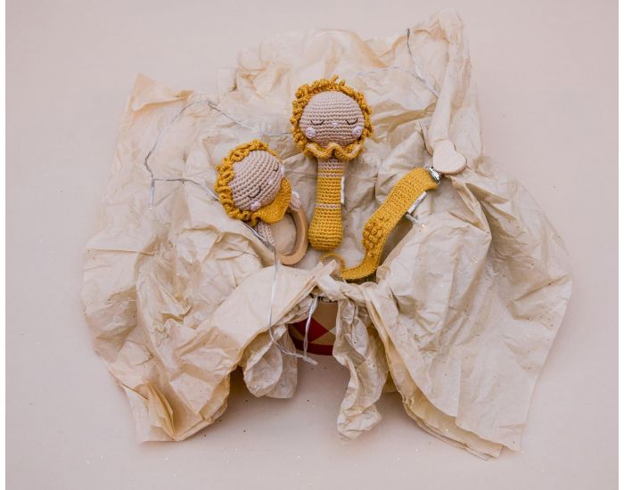 PATTI OSLO Hochet en Crochet - Lenni le Lion - D�s la Naissance (1)