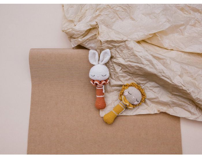 PATTI OSLO Hochet en Crochet - Lenni le Lion - D�s la Naissance (3)