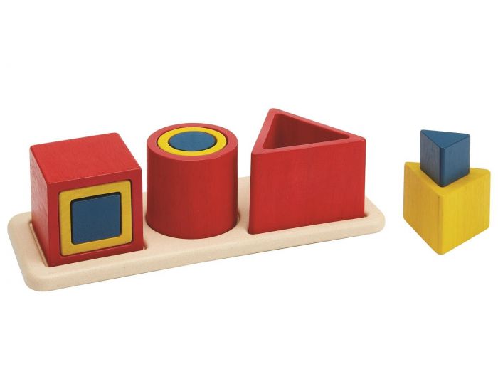 PLAN TOYS Puzzle d'encastrement 3 formes - D�s 12 mois (1)