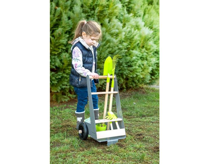 SMALL FOOT COMPANY Chariot avec Outils de jardin (2)