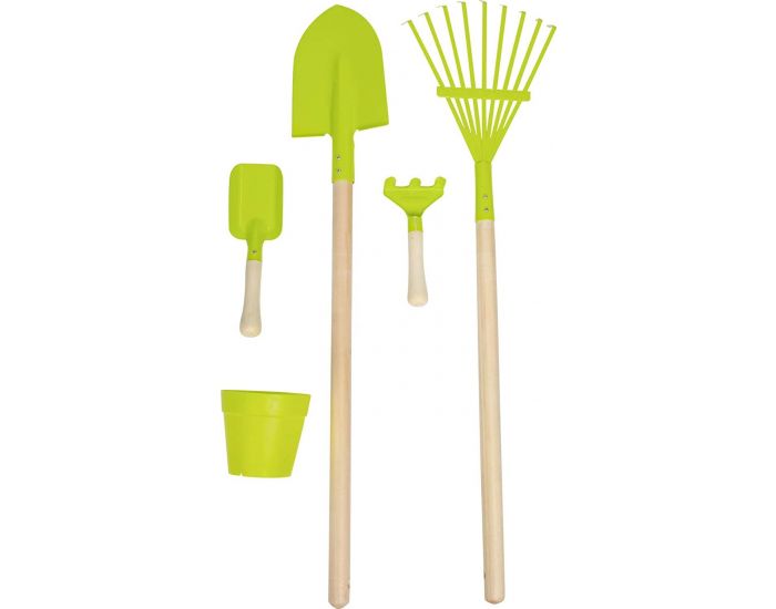SMALL FOOT COMPANY Chariot avec Outils de jardin (3)