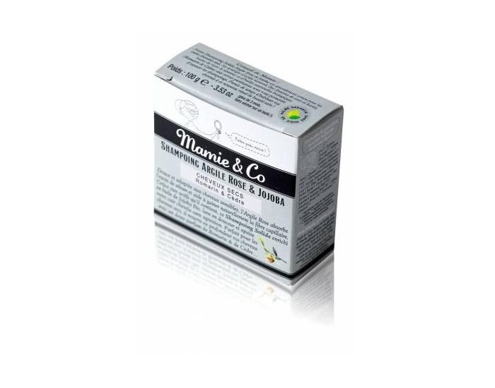 MAMIE & CO Shampoing SAF Soldie A L'Argile Rose Et Au Joboba - Cheveux Secs - 100g (1)