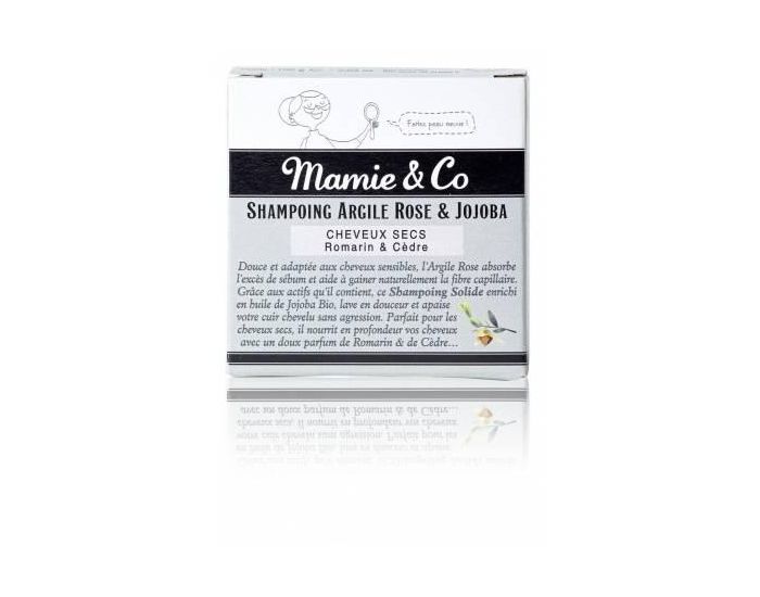 MAMIE & CO Shampoing SAF Soldie A L'Argile Rose Et Au Joboba - Cheveux Secs - 100g (2)