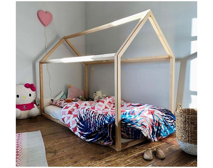 LA FABRIQUE DES POTIRONS Lit Cabane Enfant - 90�190 (1)