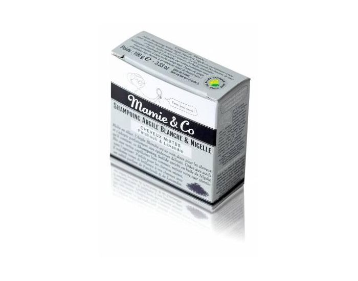 MAMIE & CO Shampoing SAF Solide A L'Argile Blanche Et A La Nigelle - Cheveux Mixtes - 100g (1)