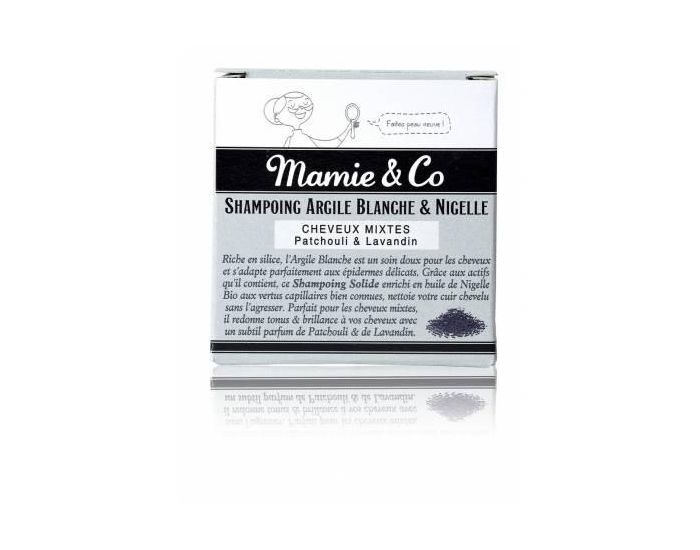 MAMIE & CO Shampoing SAF Solide A L'Argile Blanche Et A La Nigelle - Cheveux Mixtes - 100g (2)