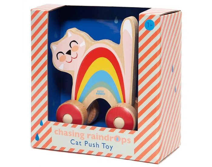 PETIT MONKEY Chat Arc-en-Ciel � Pousser - Petit Monkey - D�s 12 mois (2)