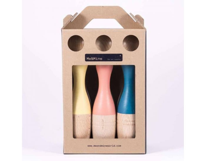 ME AND MINE Jeu de Quilles en Bois - D�s 18 mois (2)