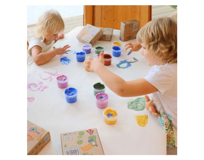 NEOGR�N Peinture � Doigts Luka Naturelle & Vegan Bio - Set de 4 Pots - D�s 3 ans (4)