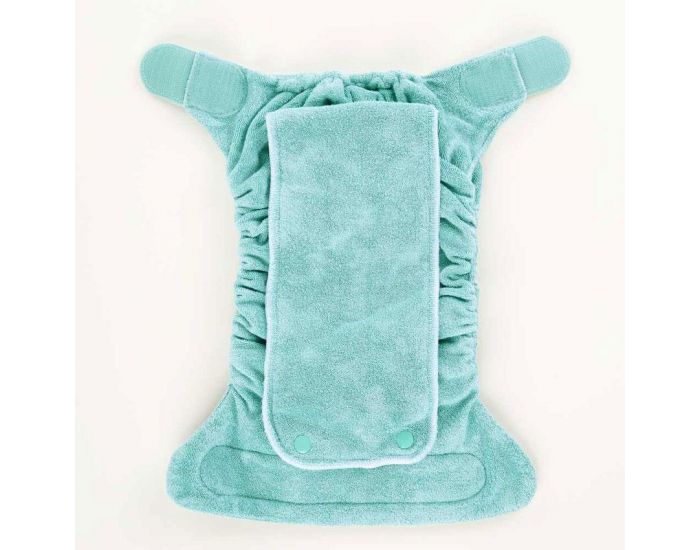 TOTS BOTS Couche lavable CLASSIQUE - BAMBOOZLE - Taille 2 (4-16kg) - Moss (2)