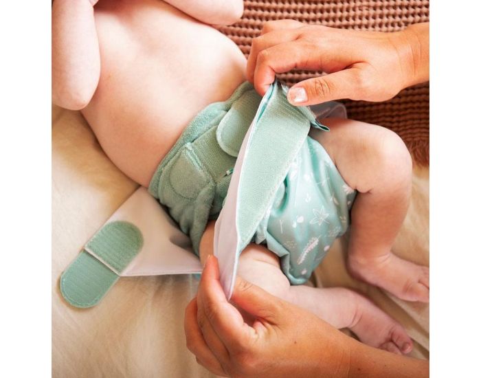 TOTS BOTS Couche lavable CLASSIQUE - BAMBOOZLE - Taille 2 (4-16kg) - Moss (7)