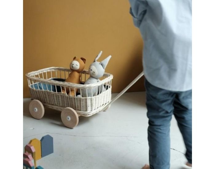 FABELAB Chariot  Tirer en Osier - Ds 12 mois (1)