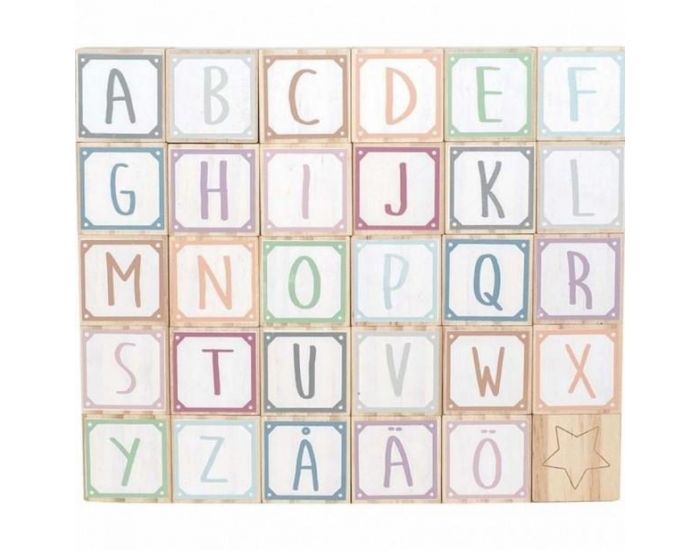 JABADABADO 30 Cubes Alphabet en Bois - D�s 3 ans (1)