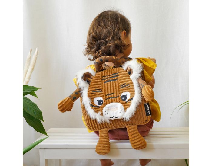 LES D�GLINGOS Sac � Dos Velours - Speculos le Tigre - D�s 12 mois (2)