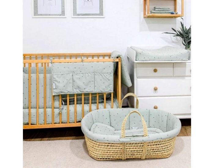 GLOOP! Couffin B�b� Palme & Coton Bio - Organic Green (1)