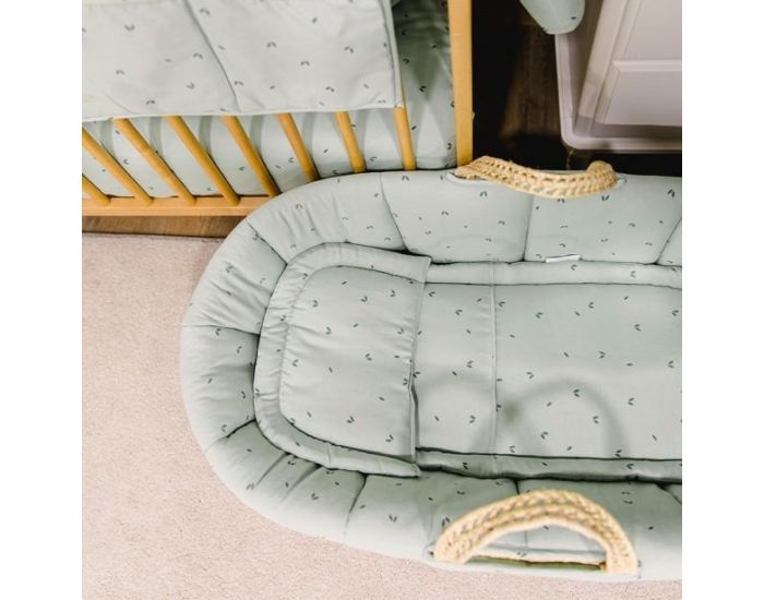 GLOOP! Couffin B�b� Palme & Coton Bio - Organic Green (2)