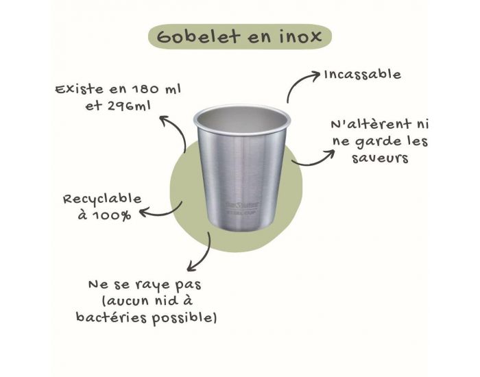 KLEAN KANTEEN Gobelet en Inox - 296 ml (3)