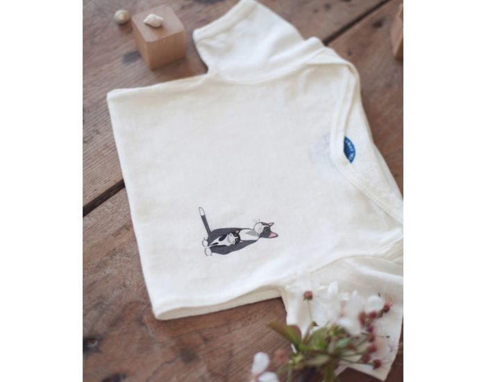 MONT CHAT MICHEL Body Lin Manches Courtes - Duo de chats (2)