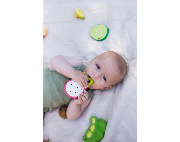 OLI ET CAROL Anneau de Dentition - Fuscia le Fruit du Dragon (3)