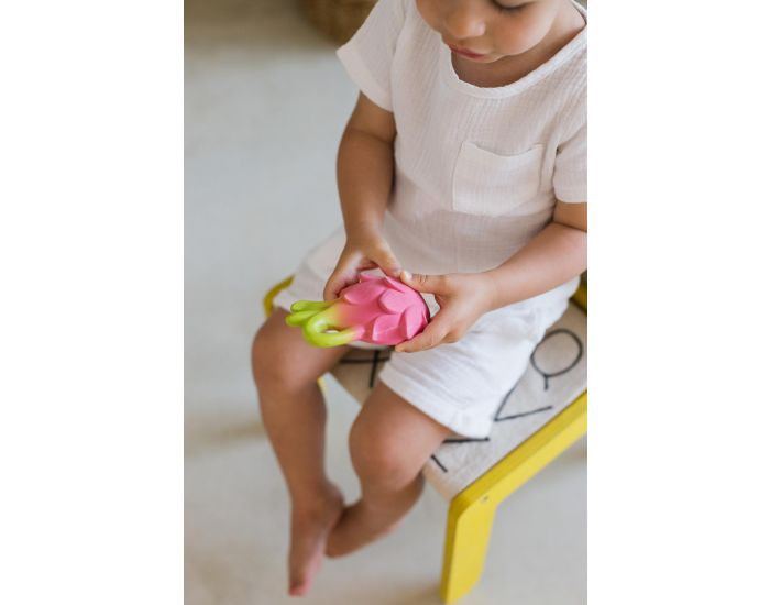 OLI ET CAROL Anneau de Dentition - Fuscia le Fruit du Dragon (4)