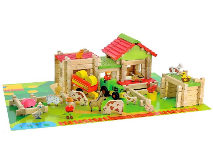 JEUJURA Ma Premi�re Grande Ferme 130 pcs (1)