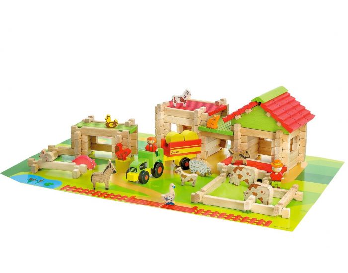 JEUJURA Ma Premi�re Grande Ferme 130 pcs (2)