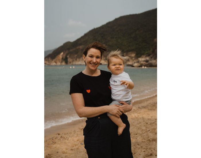 MILKI TRAIN T-Shirt D'Allaitement - Two Hearts One Beat (1)