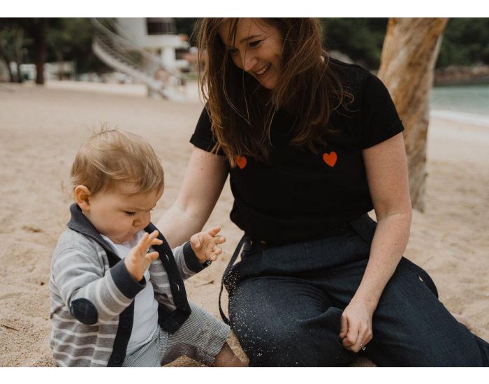 MILKI TRAIN T-Shirt D'Allaitement - Two Hearts One Beat (2)